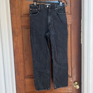 Abercrombie & Fitch Ankle Straight High Rise Jeans
